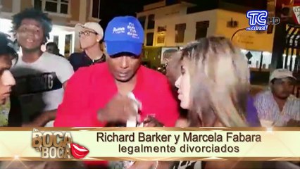Richard Barker y Marcela Fabara están legalmente divorciados