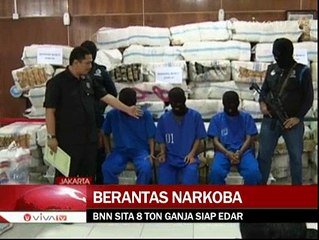 BNN Gagalkan Pengiriman 8 Ton Ganja