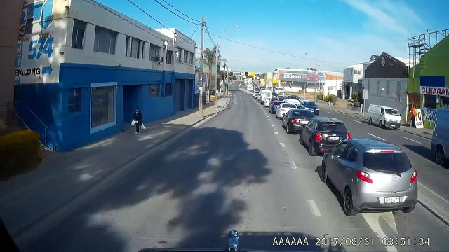 Car Merges into Semi Truck