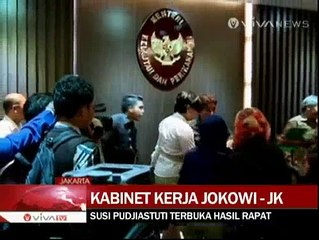 Susi Pudjiastuti Pimpin Rapat Koordinasi di Kantor KKP