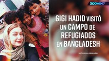 Gigi Hadid comparte con los refugiados de Rohingya en Bangladesh