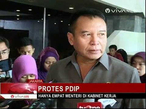 Jatah Menteri Cuma 4, PDIP Protes