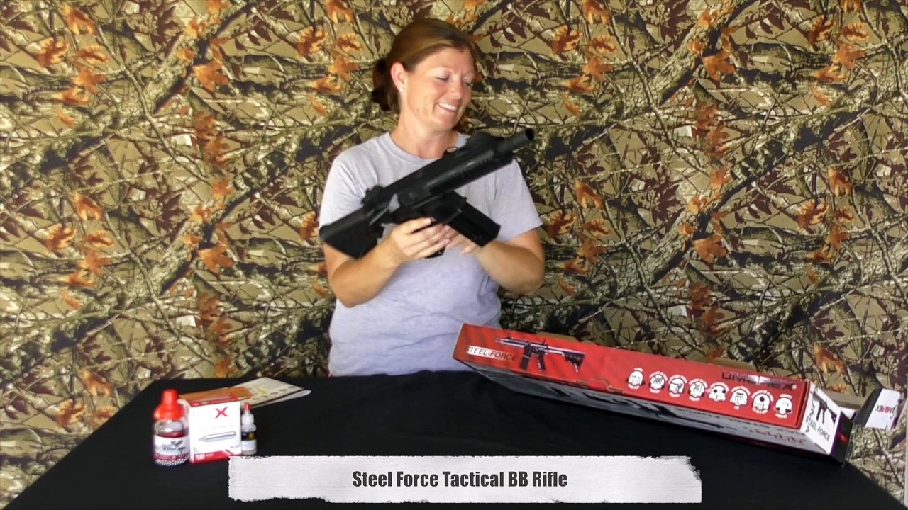 Airgun Angie Unboxes the Steel Force Tactical BB Rifle!