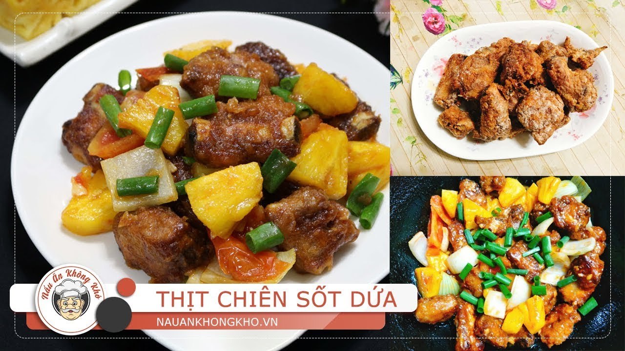 Món ngon mỗi ngày: Cách làm SƯỜN CHIÊN SỐT DỨA ngon đậm đà