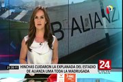 Hinchas de Alianza Lima pernoctaron en explanada del estadio de Matute