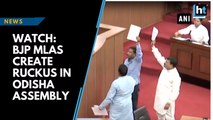 Watch: BJP MLAs create ruckus in Odisha Assembly