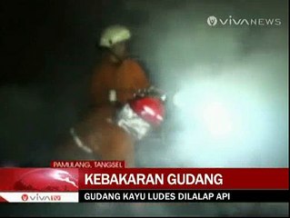 Gudang Kayu di Pamulang Ludes Terbakar