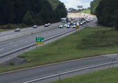 South Carolina Police Lead Drivers Evacuating Hurricane Florence on Reversed Highways