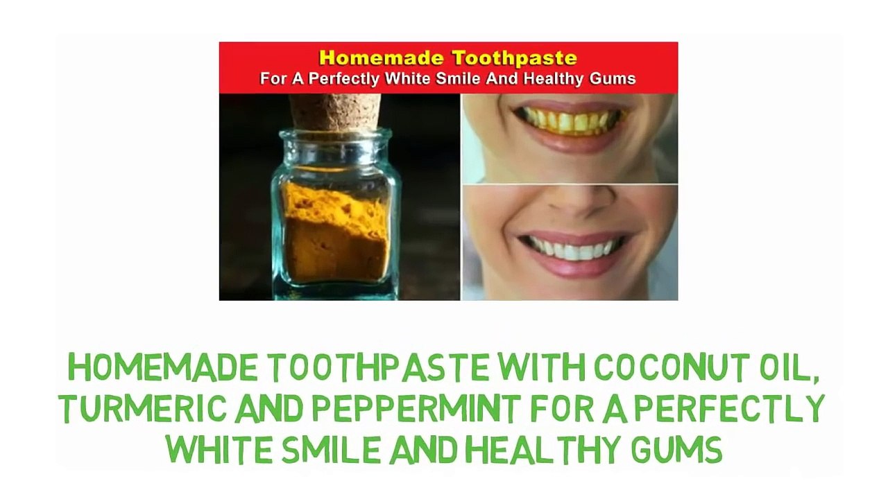 Homemade Toothpaste With Coconut Oil, Turmeric And Peppermint video
