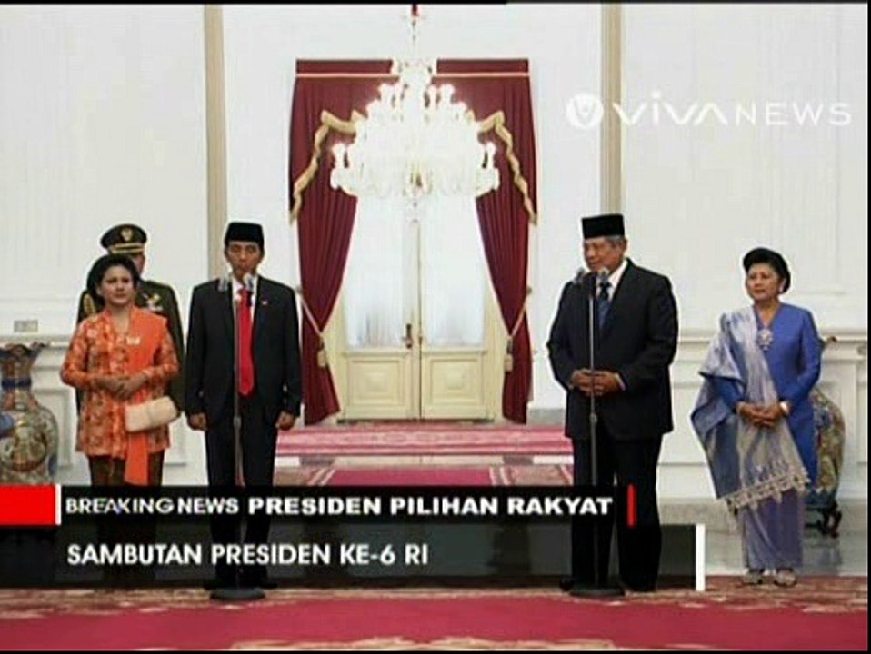 SBY Sambut Presiden Jokowi dan Pamitan Tinggalkan Istana