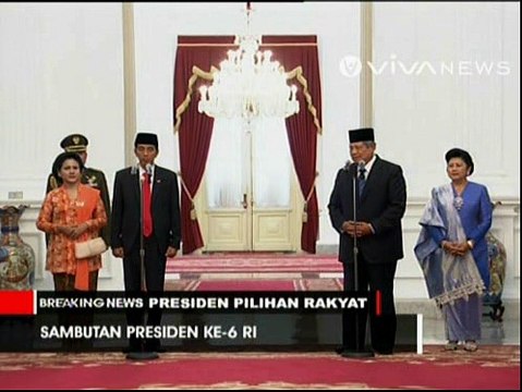 SBY Sambut Presiden Jokowi dan Pamitan Tinggalkan Istana