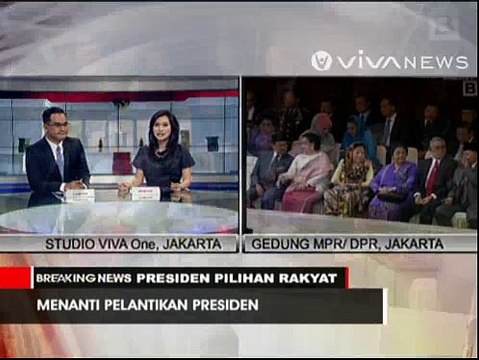 Prabowo Subianto Hadir di Pelantikan Jokowi