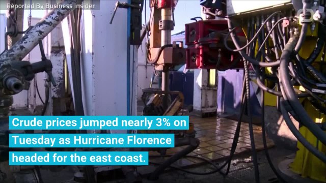 Oil Prices Jump As Hurricane Florence Adds To Supply Concerns