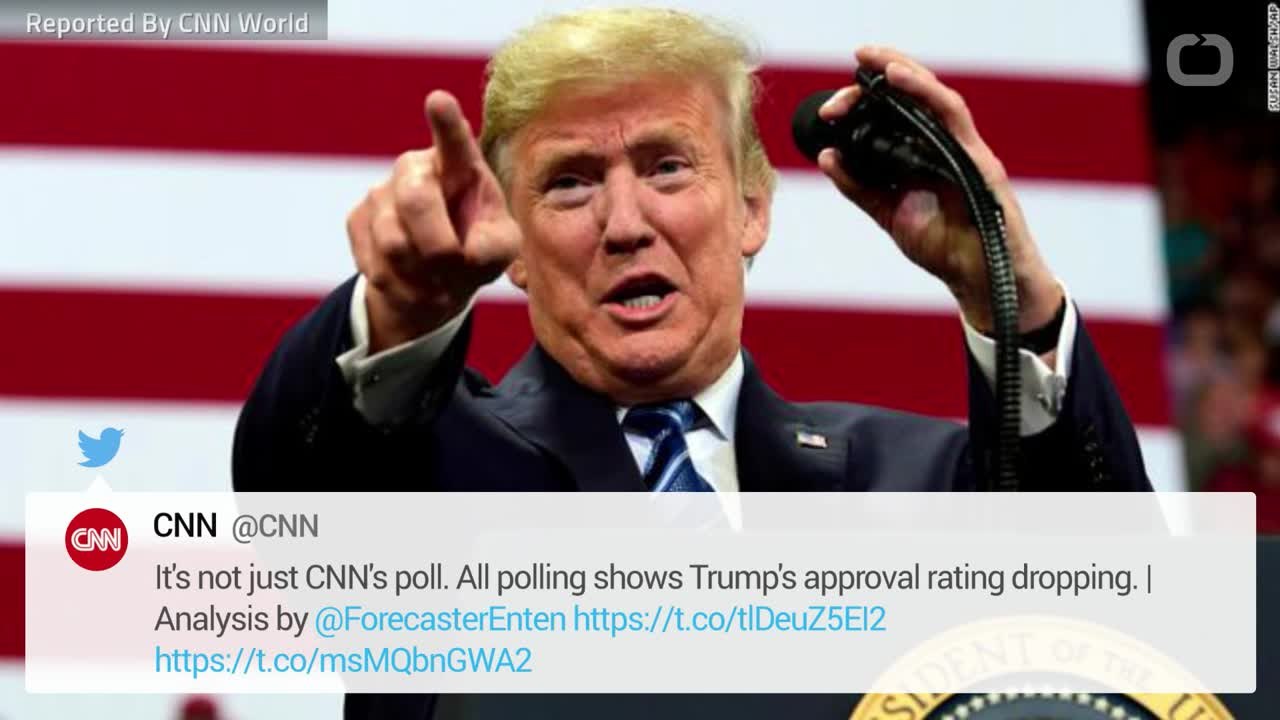 All Polling Shows Trump's Approval Rating Dropping