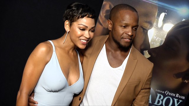 Meagan Good and Director Qasim Basir “A Boy. A Girl. A Dream” LA Premiere Red Carpet