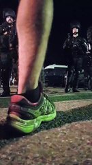 Les images de l'interpellation d'un opposant au GCO à Ernolsheim