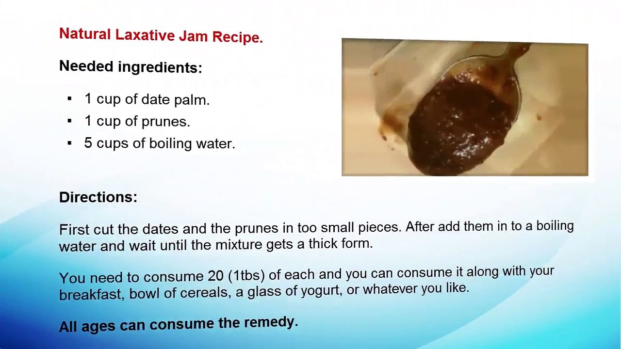 Natural Laxative Recipe: Eat This And You’ll Empty Your Bowels And Excess Fluids