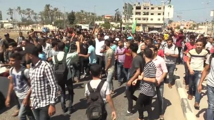 Gazze Şehitlerini Uğurladı (2)