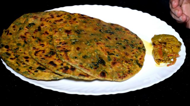 Methi Paratha Recipe - Wheat Flour Methi Paratha - Easy Paratha Recipe