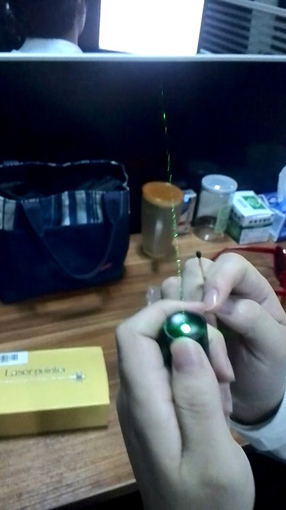 Ligne laser verte
