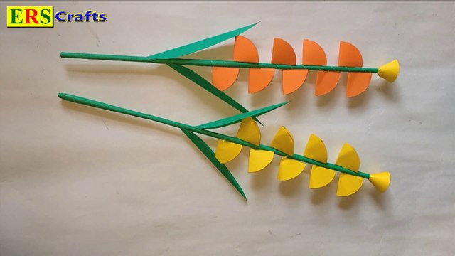 DIY: How to make amazing paper flower stick 2018