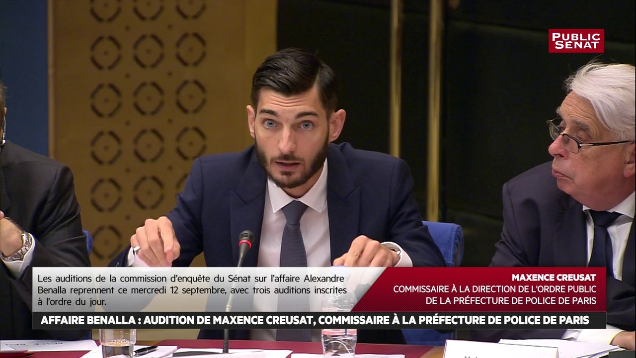 Maxence Creusat justifie qu’un observateur porte un casque et un brassard de police