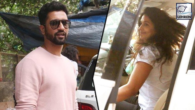 Vicky Kaushal's Rumored GF Harleen Sethi RUNS Towards The Car From Paparazzi