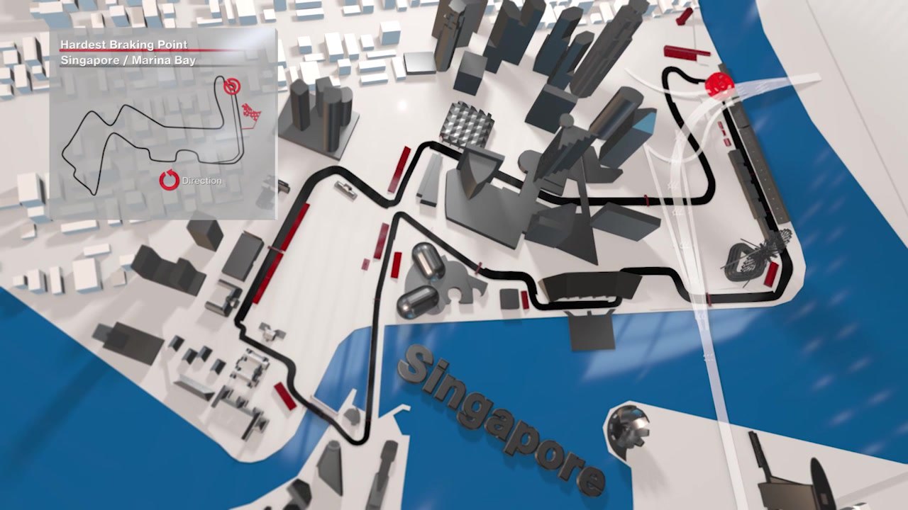 F1 Der härteste Bremspunkt 2018 - Großer Preis von Singapur