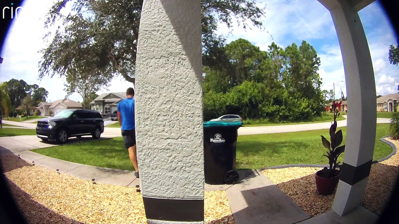 Delivery Driver Throws Package
