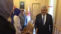 TBMM Başkanı Yıldırım, AK Parti Kadın Kolları Başkanı Lütfiye Selva Çam'ı Kabul Etti