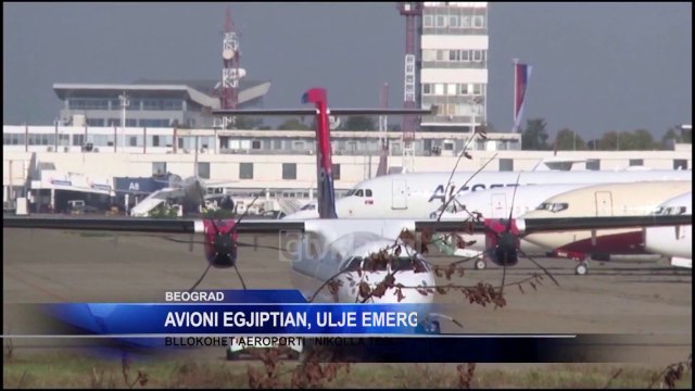 Avioni egjiptian, ulje emergjente ne Beograd