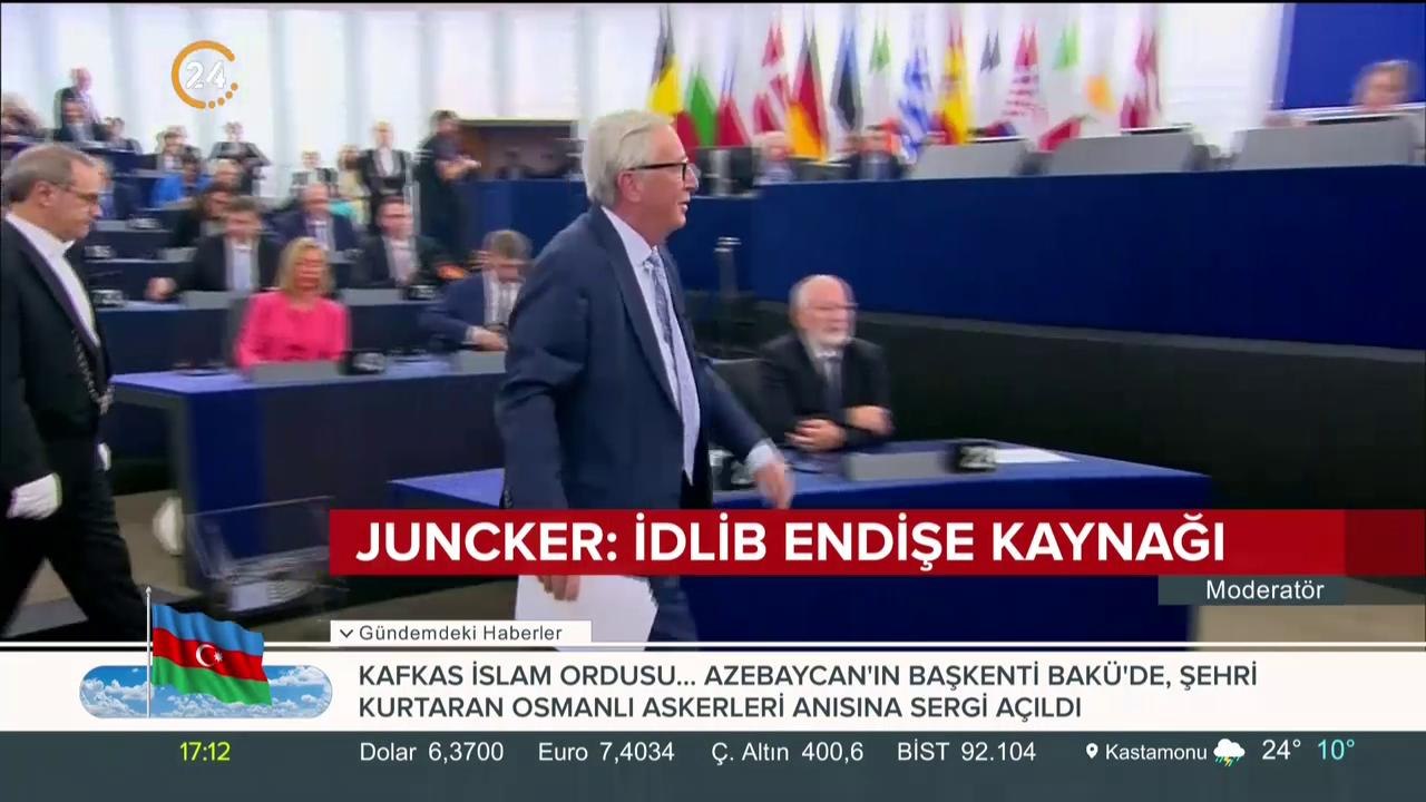 Juncker: İdlib endişe kaynağı