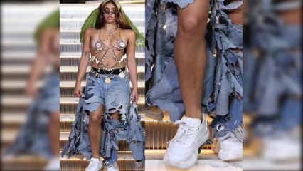 Madonna's Daughter Lourdes Leon On The Podium With Unshaven Leg