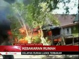 Delapan Rumah di Jeneponto Ludes Terbakar