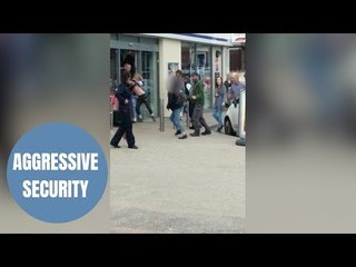13-year-old boy being dragged inside Tesco by security staff