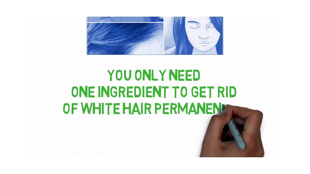 YOU ONLY NEED ONE INGREDIENT TO GET RID OF WHITE HAIR PERMANENTLY!