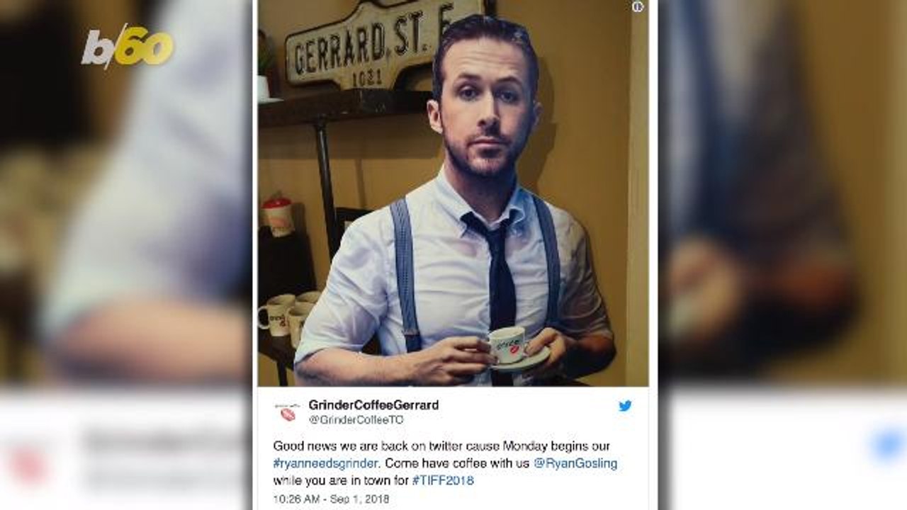 Cafe's Ryan Gosling CardBoard Cut Out Campaign Gets Visit From The Real Ryan Gosling