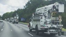 Florida Power Crews Travel North to Assist After Florence