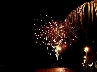 Feu d'artifice de la fêté de noël