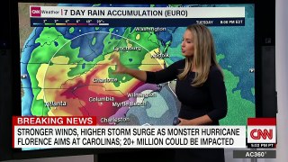 New video of Hurricane Florence’s massive eyewall