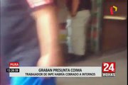 Piura: reo filma a trabajador del INPE cobrando presunta coima