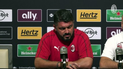 Gattuso: "We must play with no fear against Barça"