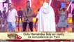 Coto Hernández feliz en reality de competencia en Perú