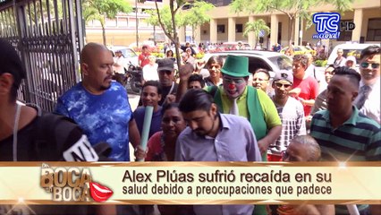 Alex Plúas internado de emergencia en una clínica