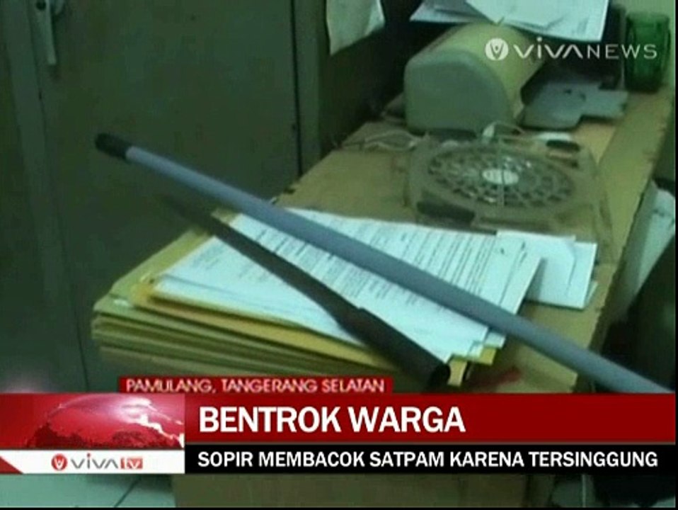 Satpam Sekolah di Pamulang Dibacok Sopir Angkot
