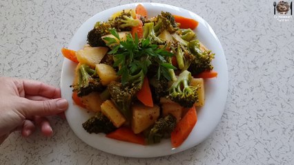 Buharda Patatesli Havuçlu Brokoli Salatası - Ev Yemekleri Tarifleri