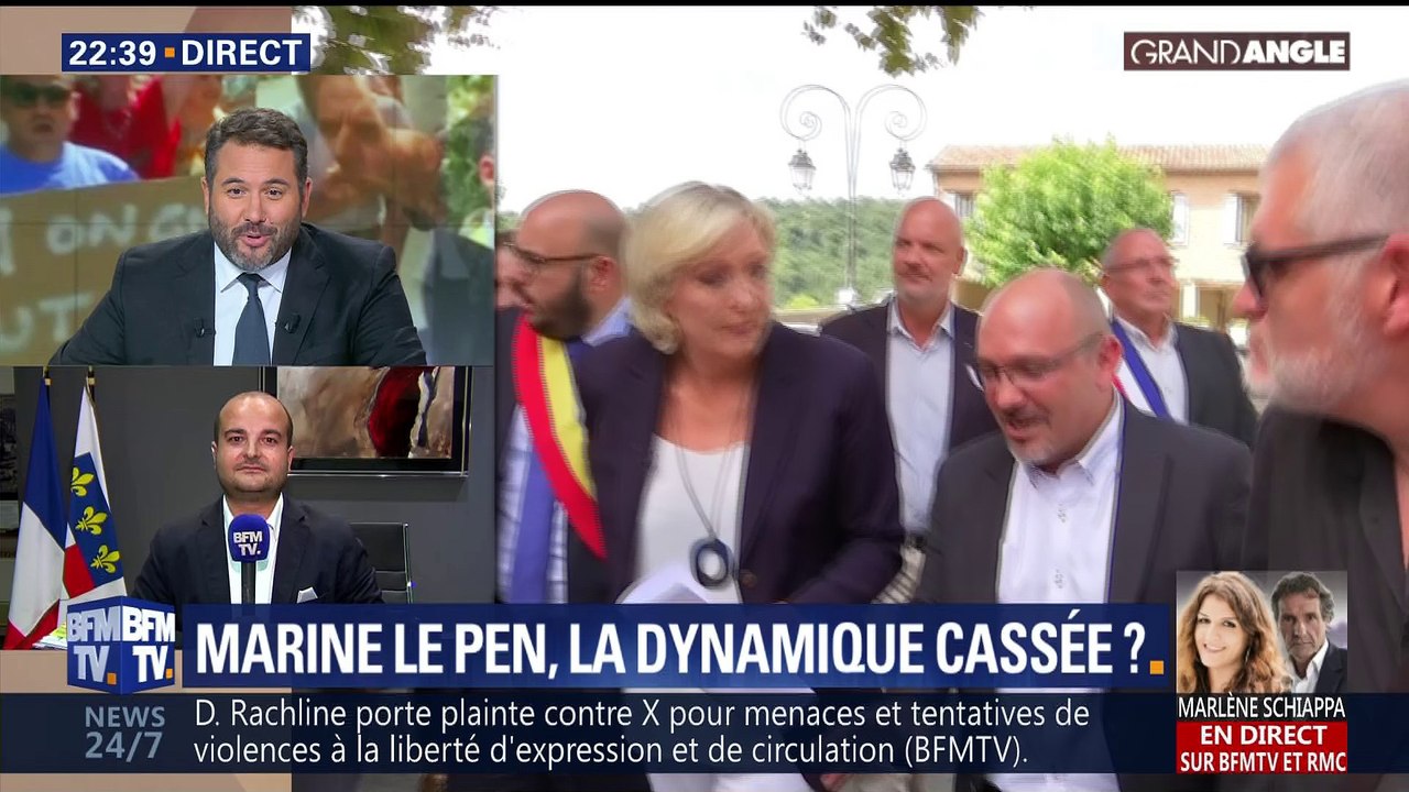 Marine Le Pen chahutée dans le Var: "Les organisateurs avaient réussi à rameuter les punks à chiens et les nervis gauchistes", David Rachline