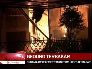 Gudang di Kementerian ESDM Ludes Terbakar