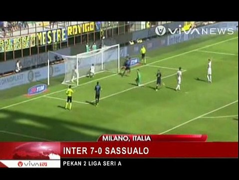 Pesta Gol Inter Milan Tumbangkan Sassuolo 7-0