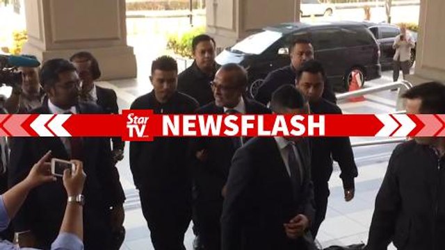 Shafee Abdullah arrives at KL Court Complex